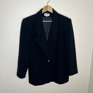 John Weitz Black Wool Blazer 14